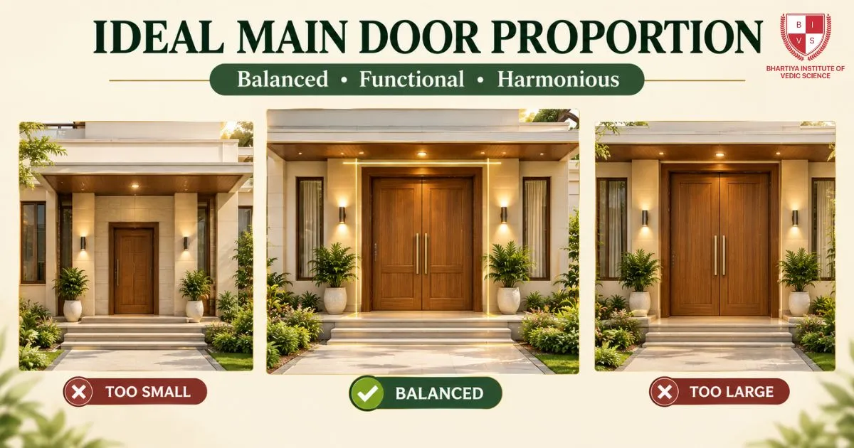 Ideal Main Door Proportion